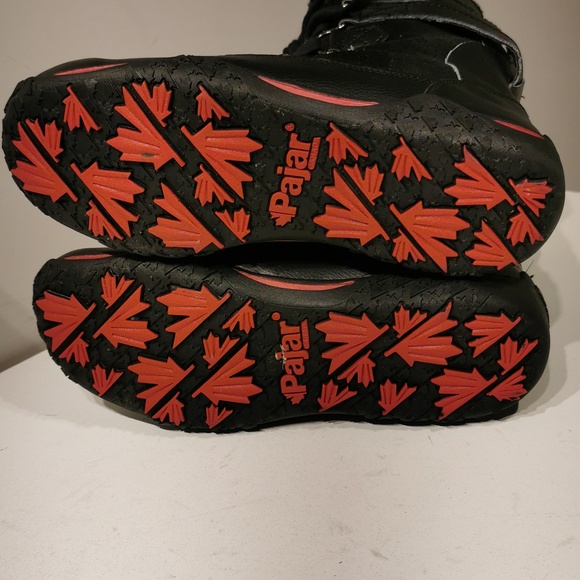 Pajar Canada Adventure Tall Lace Waterproof Winter Boots Black - Picture 8 of 11